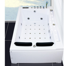 WANNA Z HYDROMASAŻEM Z PODGRZEWACZEM FENIX 606BH LEWA BIAŁA 180x120 CM FENIX-606BH-L-180