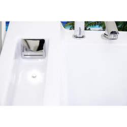 WANNA Z HYDROMASAŻEM Z PODGRZEWACZEM FENIX 606AH PRAWA BIAŁA 180x120 CM FENIX-606AH-P-180
