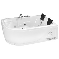 WANNA Z HYDROMASAŻEM Z PODGRZEWACZEM CARMEN 631LH LEWA BIAŁA 180x120 CM CARMEN-631H-L-180