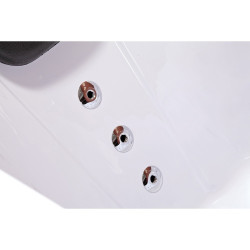 WANNA Z HYDROMASAŻEM Z PODGRZEWACZEM CARMEN 631LH LEWA BIAŁA 180x120 CM CARMEN-631H-L-180