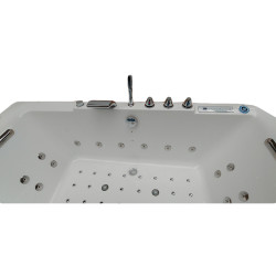 WANNA Z HYDROMASAŻEM Z PODGRZEWACZEM CARINA 938 BIAŁA 182x82 CM CARINA-938-182X82