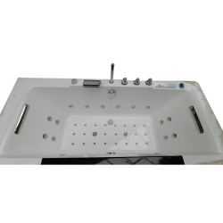 WANNA Z HYDROMASAŻEM Z PODGRZEWACZEM CARINA 938 BIAŁA 182x82 CM CARINA-938-182X82