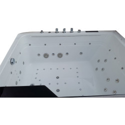 WANNA Z HYDROMASAŻEM TUGELA 913 CZARNA 170x130 CM TUGELA-913-BL