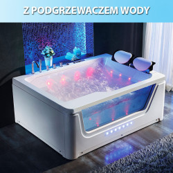 WANNA Z HYDROMASAŻEM TUGELA 913 BIAŁA 170x130 CM TUGELA-913-WH
