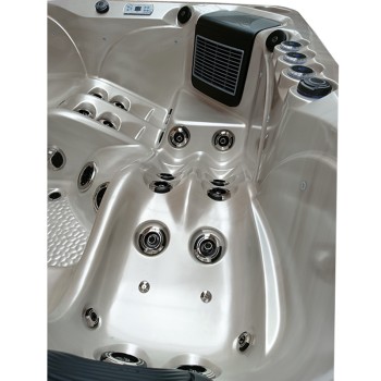 JACUZZI OGRODOWE WANNA SPA345 220x220 Cappuccino obudowa szara