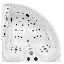 WANNA Z HYDROMASAŻEM ROMA 764 LEWA BIAŁA 150x150 CM ROMA-764-L-150