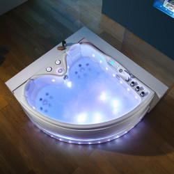 WANNA Z HYDROMASAŻEM ROMA 764 LEWA BIAŁA 150x150 CM ROMA-764-L-150
