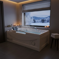 WANNA Z HYDROMASAŻEM RAMZES 634 BIAŁA 168x85 CM RAMZES-634-168X85