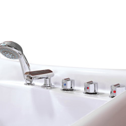 WANNA Z HYDROMASAŻEM RAMZES 634 BIAŁA 168x85 CM RAMZES-634-168X85