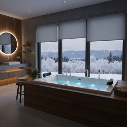 WANNA Z HYDROMASAŻEM RAMONA 640 BIAŁA 180x90 CM RAMONA-640-180X90