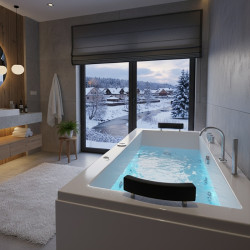 WANNA Z HYDROMASAŻEM RAMONA 640 BIAŁA 180x90 CM RAMONA-640-180X90