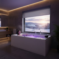 WANNA Z HYDROMASAŻEM RAMONA 640 BIAŁA 180x90 CM RAMONA-640-180X90