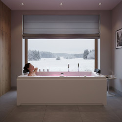 WANNA Z HYDROMASAŻEM RAMONA 640 BIAŁA 180x90 CM RAMONA-640-180X90