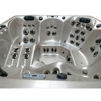 JACUZZI OGRODOWE WANNA SPA345 220x220 Cappuccino obudowa szara