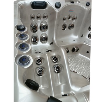 JACUZZI OGRODOWE WANNA SPA345 220x220 Cappuccino obudowa szara