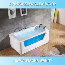 WANNA Z HYDROMASAŻEM NEVADA 912 BIAŁA 170x90 CM NEVADA-912-WH