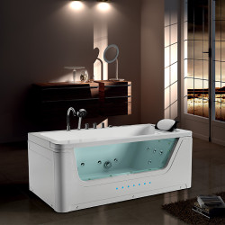 WANNA Z HYDROMASAŻEM NEVADA 912 BIAŁA 170x90 CM NEVADA-912-WH