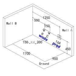 WANNA Z HYDROMASAŻEM NEVADA 912 BIAŁA 170x90 CM NEVADA-912-WH