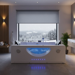 WANNA Z HYDROMASAŻEM LEVANTE 659H BIAŁA 180x90 CM LEVANTE-659H-180X90