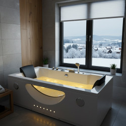 WANNA Z HYDROMASAŻEM LEVANTE 659 BIAŁA 180x90 CM LEVANTE-659-180X90
