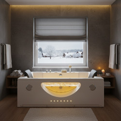 WANNA Z HYDROMASAŻEM LEVANTE 659 BIAŁA 180x90 CM LEVANTE-659-180X90