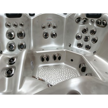 JACUZZI OGRODOWE WANNA SPA345 220x220 Cappuccino obudowa szara