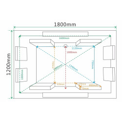 WANNA Z HYDROMASAŻEM KARI 942 BIAŁA 180x120 CM KARI-942-WH-180X120