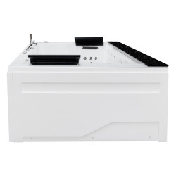WANNA Z HYDROMASAŻEM KALAMBO 914 Z OBUDOWĄ CZARNA 190x150 CM KALAMBO-914-BL+OBUD