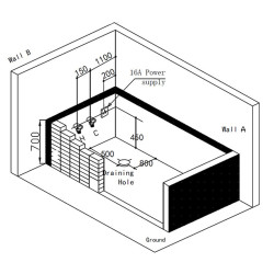 WANNA Z HYDROMASAŻEM KALAMBO 914 Z OBUDOWĄ CZARNA 190x150 CM KALAMBO-914-BL+OBUD