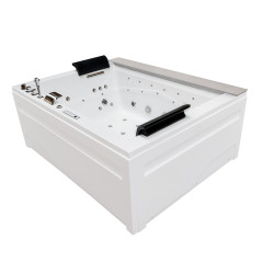 WANNA Z HYDROMASAŻEM KALAMBO 914 Z OBUDOWĄ BIAŁA 190x150 CM KALAMBO-914-WH+OBUD