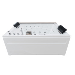 WANNA Z HYDROMASAŻEM KALAMBO 914 Z OBUDOWĄ BIAŁA 190x150 CM KALAMBO-914-WH+OBUD