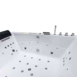 WANNA Z HYDROMASAŻEM KALAMBO 914 Z OBUDOWĄ BIAŁA 190x150 CM KALAMBO-914-WH+OBUD