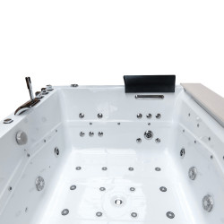 WANNA Z HYDROMASAŻEM KALAMBO 914 Z OBUDOWĄ BIAŁA 190x150 CM KALAMBO-914-WH+OBUD