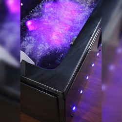 WANNA Z HYDROMASAŻEM IRIS 933C CZARNA FALA 170x84 CM IRIS-933C-BL-W