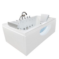 WANNA Z HYDROMASAŻEM IRIS 933C BIAŁA 170x84 CM IRIS-933C-WH-170X84