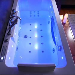 WANNA Z HYDROMASAŻEM IRIS 933C BIAŁA 170x84 CM IRIS-933C-WH-170X84