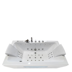 WANNA Z HYDROMASAŻEM IRIS 933B BIAŁA 160x84 CM IRIS-933B-WH-160X84