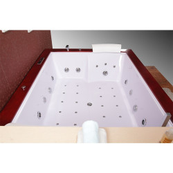WANNA Z HYDROMASAŻEM DIABLO 666 Z OBUDOWĄ I DESKĄ 180x150 CM DIABLO-666+DESKA+OBU