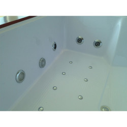 WANNA Z HYDROMASAŻEM DIABLO 666 Z OBUDOWĄ I DESKĄ 180x150 CM DIABLO-666+DESKA+OBU