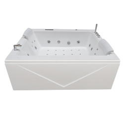 WANNA Z HYDROMASAŻEM DIABLO 666 DO ZABUDOWY BIAŁA 180x150 CM + OBUDOWA DIABLO-666-180+OBUD