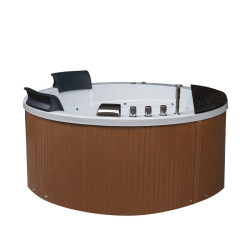 WANNA Z HYDROMASAŻEM DELLA 916 Z OBUDOWĄ BRĄZOWĄ 170x170 CM DELLA-916-170-OBU-BR