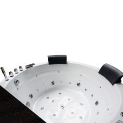 WANNA Z HYDROMASAŻEM DELLA 916 Z OBUDOWĄ BRĄZOWĄ 170x170 CM DELLA-916-170-OBU-BR
