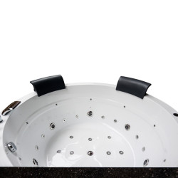 WANNA Z HYDROMASAŻEM DELLA 916 Z OBUDOWĄ BRĄZOWĄ 170x170 CM DELLA-916-170-OBU-BR