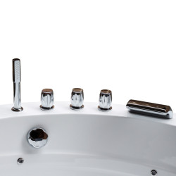 WANNA Z HYDROMASAŻEM DELLA 916 Z OBUDOWĄ BRĄZOWĄ 170x170 CM DELLA-916-170-OBU-BR