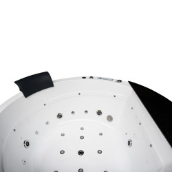 WANNA Z HYDROMASAŻEM DELLA 916 Z OBUDOWĄ BRĄZOWĄ 155x155 CM DELLA-916-155-OBU-BR