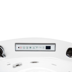 WANNA Z HYDROMASAŻEM DELLA 916 Z OBUDOWĄ BRĄZOWĄ 155x155 CM DELLA-916-155-OBU-BR