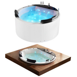 WANNA Z HYDROMASAŻEM DELLA 916 Z OBUDOWĄ 170x170 CM DELLA-916-170-OBUD
