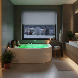 WANNA Z HYDROMASAŻEM CARMEN 631RH PRAWA BIAŁA 180x120 CM CARMEN-631H-R-180