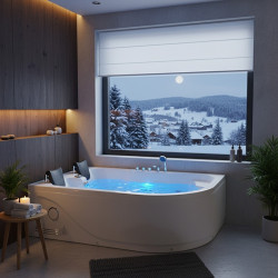 WANNA Z HYDROMASAŻEM CARMEN 631R PRAWA BIAŁA 180x120 CM CARMEN-631-R-180X120