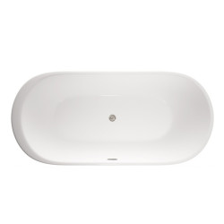 WANNA WOLNOSTOJĄCA VOX 501 CZARNA PRZELEW CHROM 170x80 CM VOX-501-BL-170